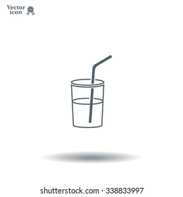 Soft drink vector icon
