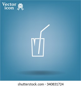 Soft drink vector icon