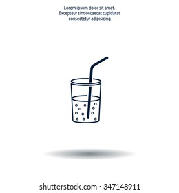 Soft drink vector icon