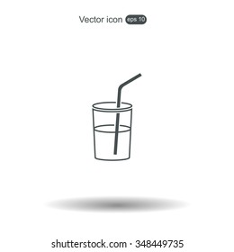 Soft drink vector icon