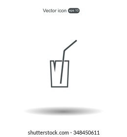 Soft drink vector icon