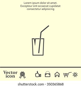 Soft drink vector icon