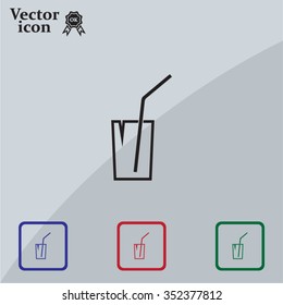 Soft drink vector icon