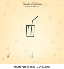 Soft drink vector icon