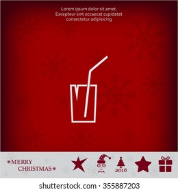 Soft drink vector icon