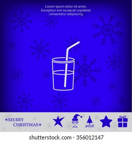 Soft drink vector icon