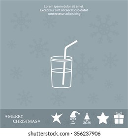 Soft drink vector icon