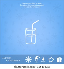Soft drink vector icon