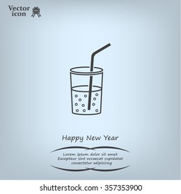 Soft drink vector icon