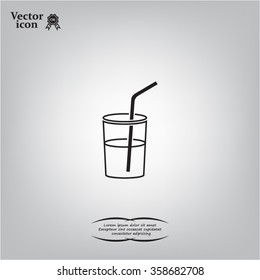 Soft drink vector icon