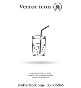 Soft drink vector icon