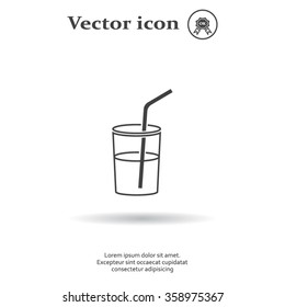 Soft drink vector icon