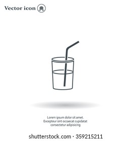 Soft drink vector icon