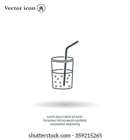 Soft drink vector icon