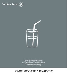 Soft drink vector icon