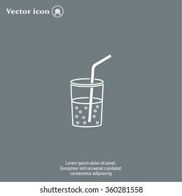 Soft drink vector icon