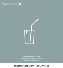 Soft drink vector icon