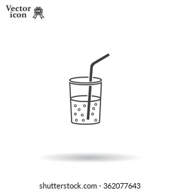 Soft drink vector icon