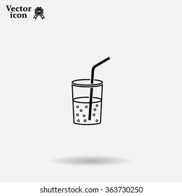 Soft drink vector icon