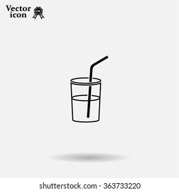 Soft drink vector icon
