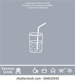 Soft drink vector icon