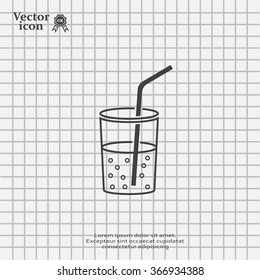 Soft drink vector icon