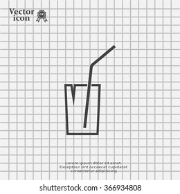 Soft drink vector icon