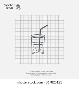Soft drink vector icon