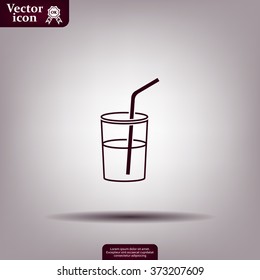 Soft drink vector icon