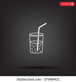 Soft drink vector icon