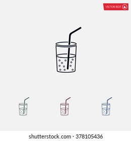 Soft drink vector icon