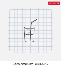 Soft drink vector icon
