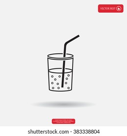 Soft drink vector icon