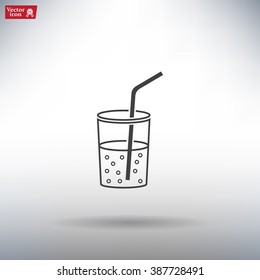 Soft drink vector icon