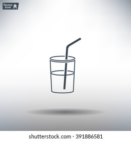 Soft drink vector icon