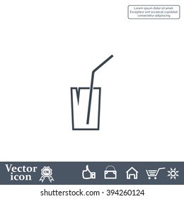Soft drink vector icon