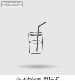 Soft drink vector icon