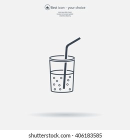 Soft drink vector icon