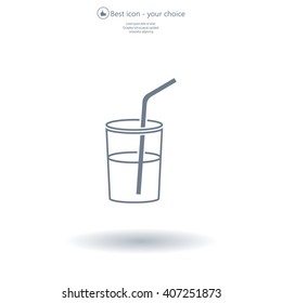 Soft drink vector icon