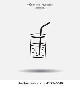 Soft drink vector icon