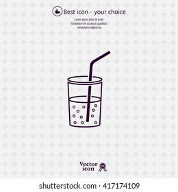 Soft drink vector icon