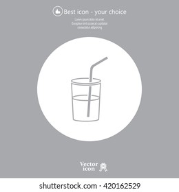 Soft drink vector icon