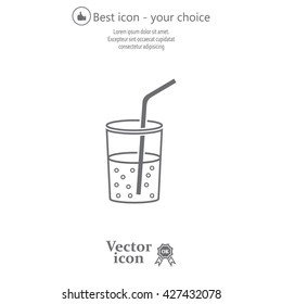 Soft drink vector icon