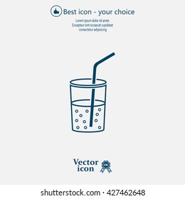 Soft drink vector icon