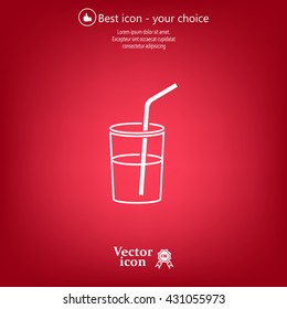 Soft drink vector icon