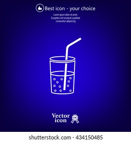 Soft drink vector icon