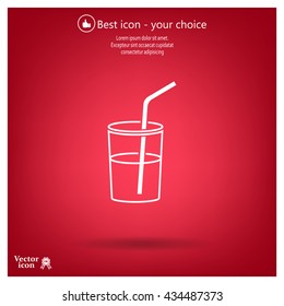 Soft drink vector icon