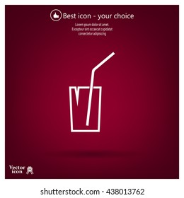 Soft drink vector icon