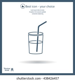 Soft drink vector icon