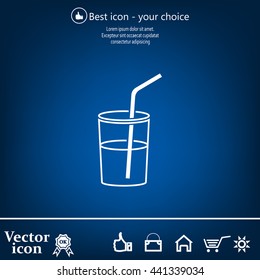Soft drink vector icon